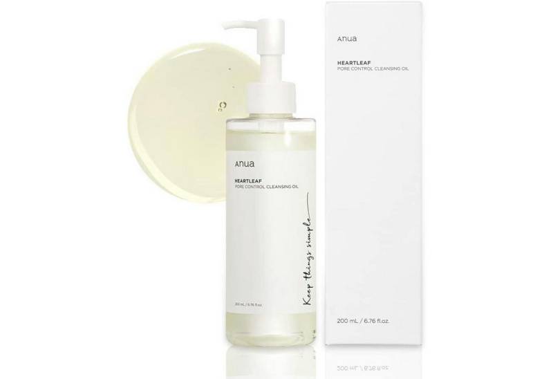 Anua Gesichts-Reinigungsöl Heartleaf Pore Control Cleansing Oil 200ml – Sanftes Reinigungsöl mit, Herzblatt-Extrakt zur porentiefen Reinigung, entfernt Make-up von Anua
