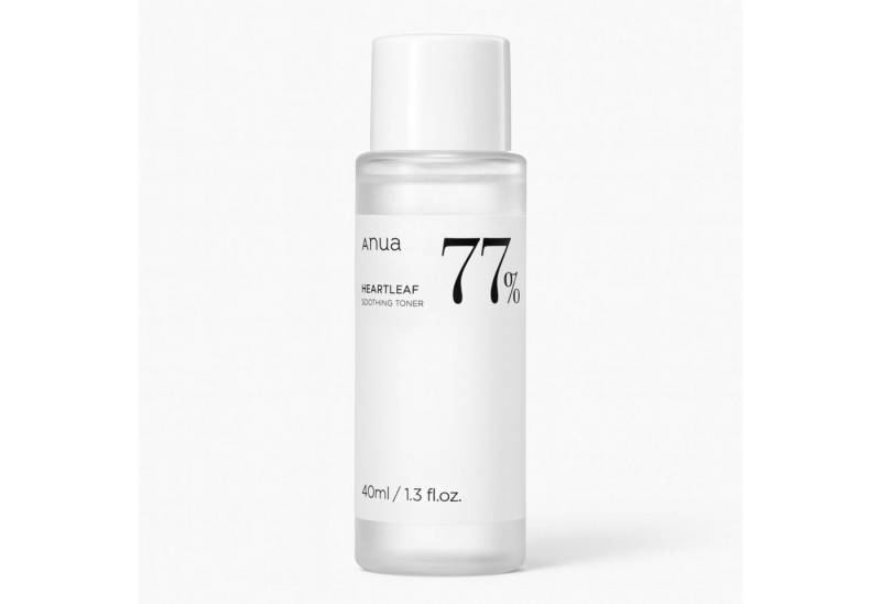 Anua Toner Heartleaf 77% Soothing Toner Mini 40 ml – Beruhigendes Gesichtswasser mit Houttuynia Cordata, Panthenol und Centella Asiatica, für empfindliche Haut – K-Beauty Toner aus Korea von Anua