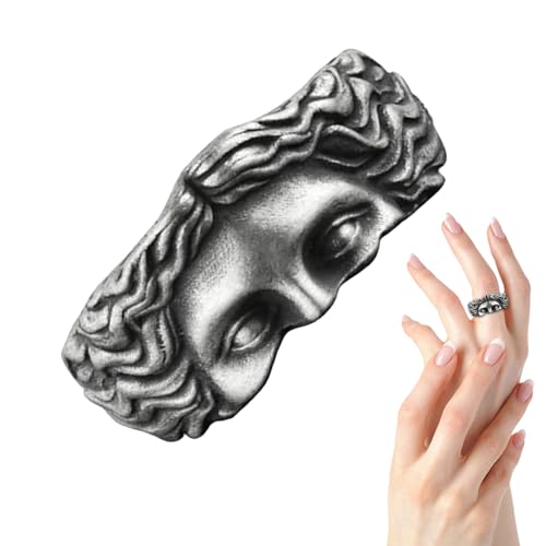 Anulely Halbgesichtsring, modischer schicker Zeigefingerring – beruhigender, charmanter griechischer Ring, antiker Venusring für den Außenbereich von Anulely