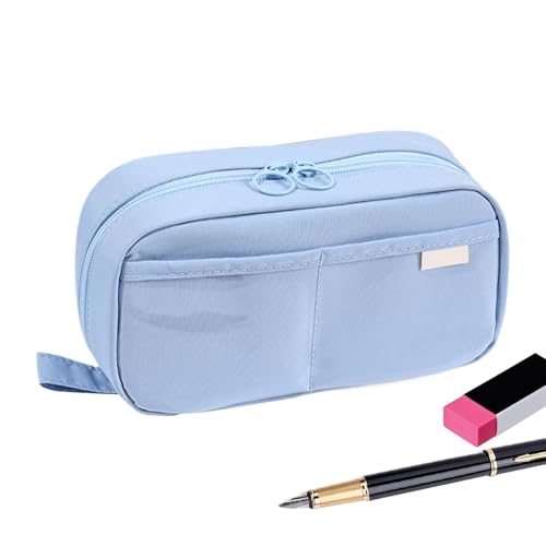 Federmäppchen mit großem Fassungsvermögen – stilvolle wasserdichte Aufbewahrungstasche für Schreibwaren, tragbare Bleistift-Organizer-Box mit Griff für Grundschule, Mittelschule, High School von Anulely