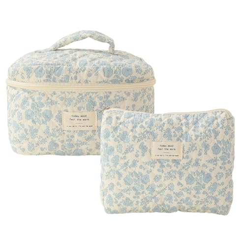 Tragbare Kosmetiktasche, Kosmetiktasche mit Reißverschluss, tragbare Handtaschen für Damen, multifunktionale Kosmetiktaschen, Kosmetiktaschen mit großer Kapazität von Anulely