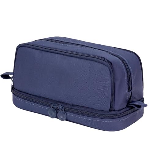 Tragbares Federmäppchen | Tragbares großes Federmäppchen mit Fächern | Bleistift-Organizer, Schreibwaren-Aufbewahrungstasche für Teenager, Mädchen, Erwachsene, für Bleistifte, Stifteetui von Anulely