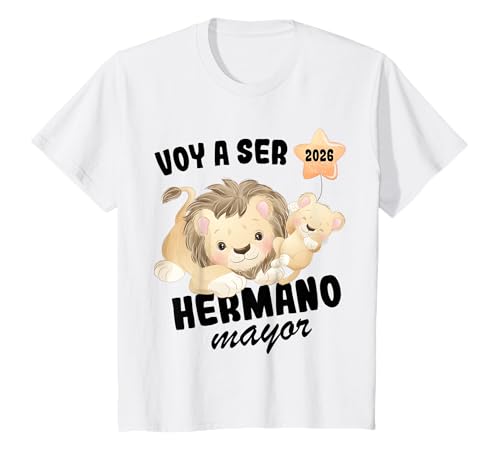 Kinder Ankündigung Schwangerschaft Ich werde älterer Bruder Werden 2026 T-Shirt von Anunciar Embarazo Hermano Mayor Sorpresa