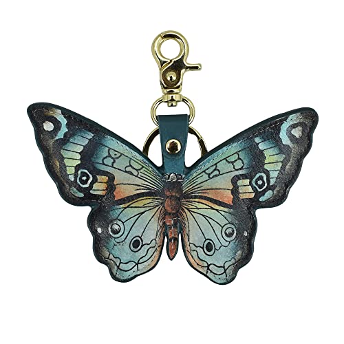 Anuschka Handbemalter Charm aus Echtleder - Taschenanhänger - Butterfly Melody von Anuschka