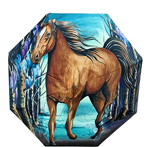 Anuschka Regenschirm - Duomatik zum Öffnen/Schließen - 97 cm - Free Spirit von Anuschka