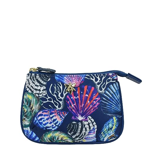 Anuschka Wanderlust Kollektion Reißverschluss-Reisebeutel - Reisebeutel aus Nylonstoff für Damen - Sea Treasures von Anuschka