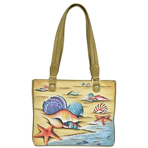 Anuschka Women's Shopper aus Echtleder, handbemalt, mittlere Größe - Gift of the Sea von Anuschka