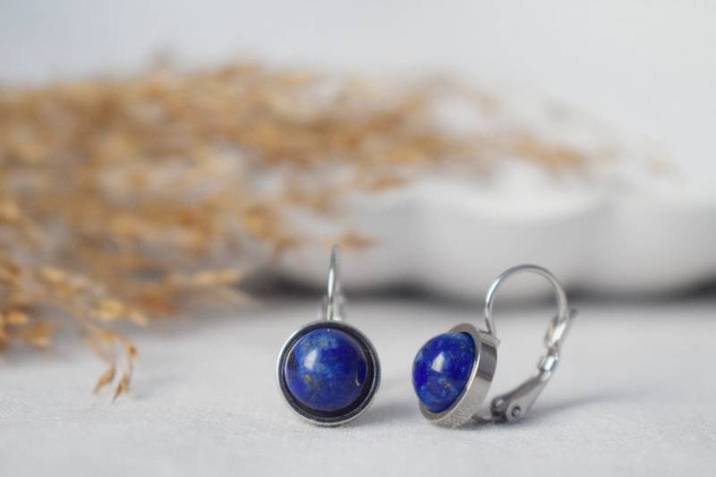 Lapislazuli Ohrringe, Edelstein Schmuck von Anvira10