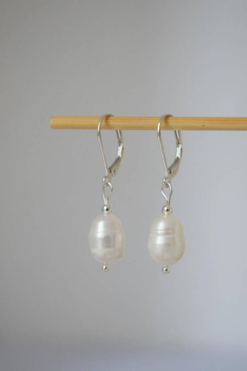 Süßwasserperlen Ohrringe, Sterling Silber Hängeohrringe, Perlenohrringe Hängend, Hochzeit Perlenschmuck, Geschenk Für Sie von Anvira10
