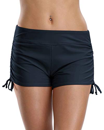 Anwell Damen Badeshorts Wassersport Schwimmhose uv Schutz Bikinihose Schwimmshorts Dunkelblau S von Anwell