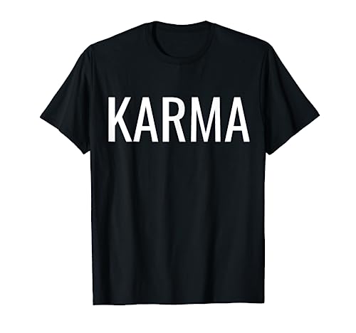 Karma T-Shirt Herren Damen Unisex T-Shirt Karma T-Shirt T-Shirt von AnyThingGoes karma shirt