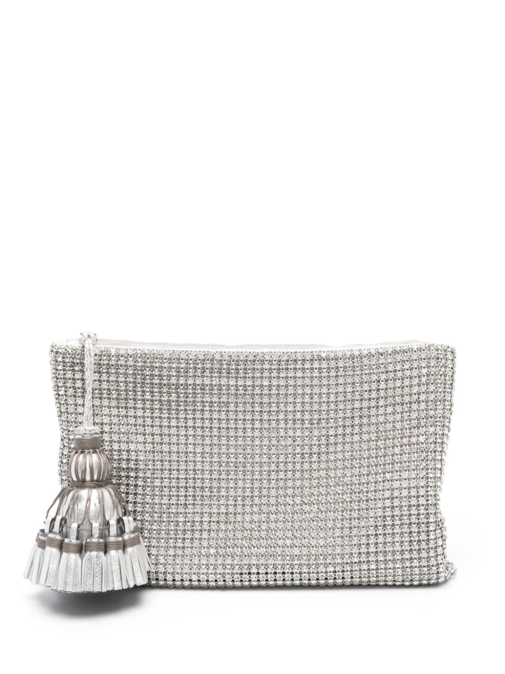 Anya Hindmarch Georgiana Clutch mit Kristallen - Silber von Anya Hindmarch