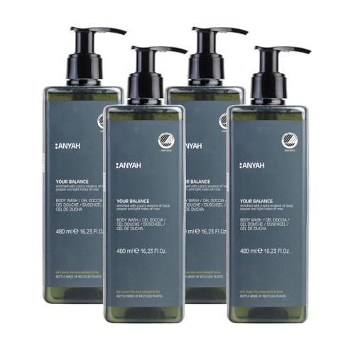 ANYAH Body Wash - Duschgel für Männer und Damen 480 ml - Hyaluronsäure-Vorläufer, Tiefenreinigung, nachhaltige XXL-Flasche aus recyceltem PET, Made in Italy ANYAH Body Wash - Duschgel für Männer und Damen 480 ml - Hyaluronsäure-Vorläufer, Tiefenreinigung, nachhaltige XXL-Flasche aus recyceltem PET, Made in Italy von Anyah
