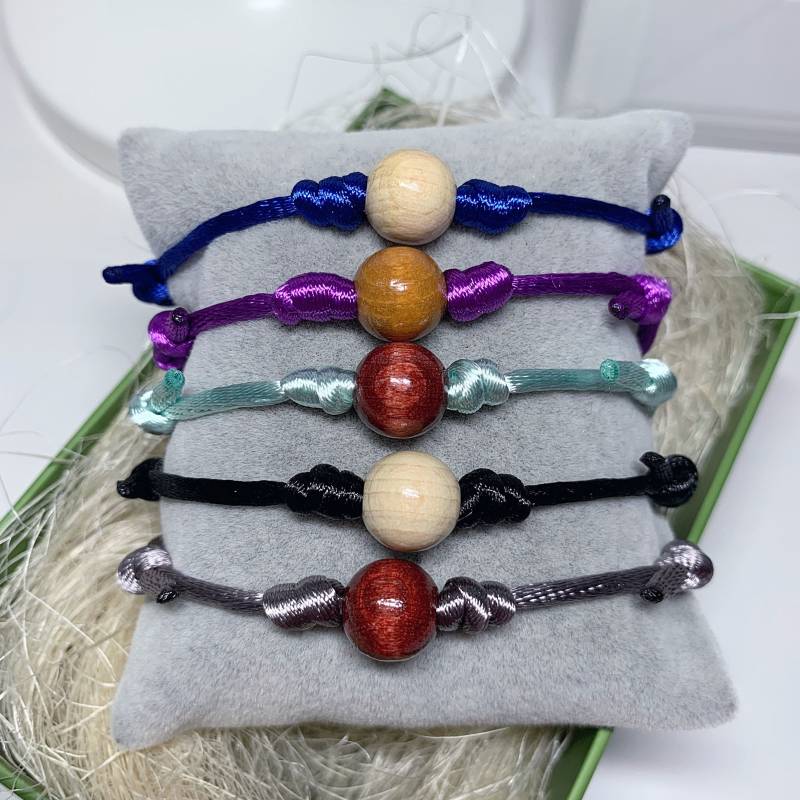 Armband Mit Holz Perle Und Nylon Kordel, One Size, Modeschmuck von AnyramJewellery