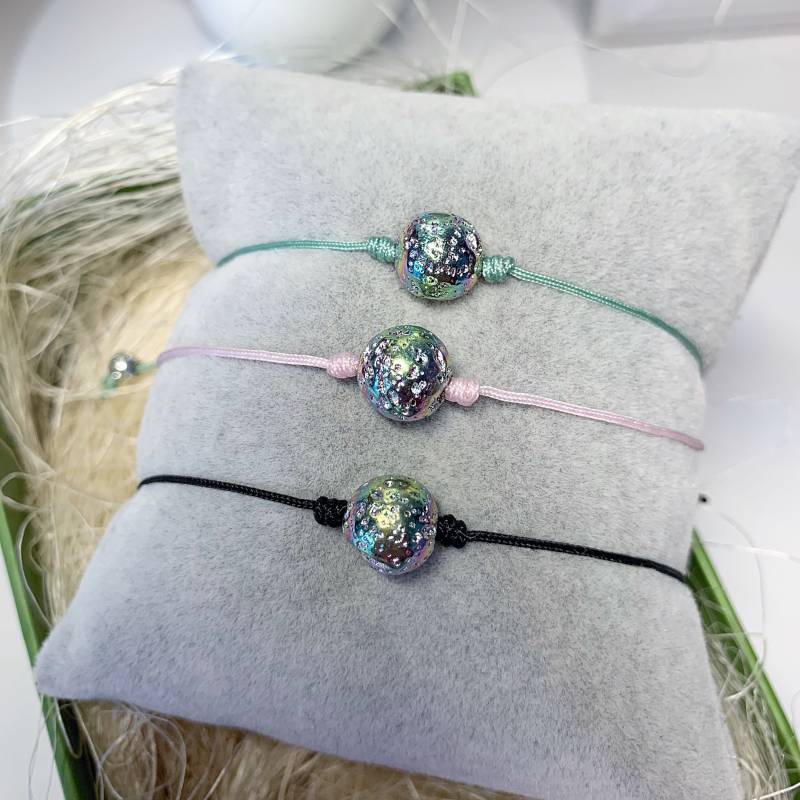 Armband Mit Kordel Und Naturstein, Modeschmuck Chic Stylisch Armband Mit Kordel Und Naturstein, Modeschmuck Chic Stylisch von AnyramJewellery