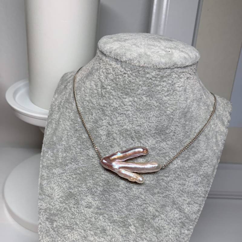 Baroque Perle Mit Kette, 925 Silber von AnyramJewellery