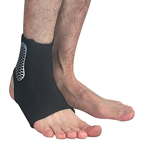 Anyu Herren Unisex Knöchel Unterstützung Fuß Elastische Wraps-Ein Paar Schwarz XL von Anyu