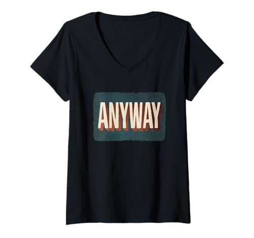 Damen Cooles Statement Kostüm mit Anyway für Mann und Frau T-Shirt mit V-Ausschnitt Damen Cooles Statement Kostüm mit Anyway für Mann und Frau T-Shirt mit V-Ausschnitt von Anyway Outfit