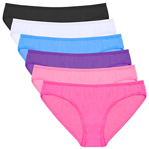 ANZERMIX Damen 6er Pack Baumwolle Unterwäsche Assorted Panties (Size S) von ANZERMIX