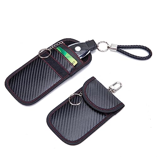 Anzhee Autoschlüssel Faraday Tasche, RFID-Signal blockierende Tasche für Autoschlüssel Sicherheit, Keyless Autoschlüssel Signal Blocker Tasche Faraday Tasche Handytasche Strahlenschutz 2 Pack Medium Anzhee Autoschlüssel Faraday Tasche, RFID-Signal blockierende Tasche für Autoschlüssel Sicherheit, Keyless Autoschlüssel Signal Blocker Tasche Faraday Tasche Handytasche Strahlenschutz 2 Pack Medium von Anzhee