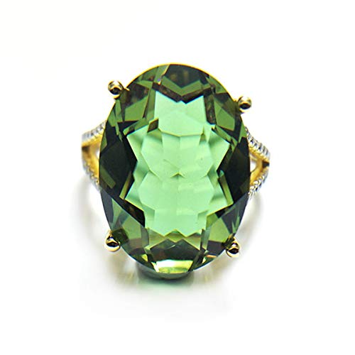 Anzogems - 0,925 Sterling-Silber 925 Oval Farbe wechselt Erstellt Diaspore von Anzogems