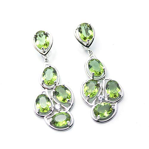 Sultanit baumelnde Ohrringe 925 Sterling Silber Farbwechsel Pink Grün Nano Diaspore Edelstein feiner Luxus Schmuck von Anzogems