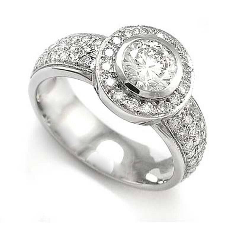 14 K Weißgold Diamant Jahrestag Ring Konflikt Frei Diamanten 100 % Natürliche 14 K Weißgold Diamant Jahrestag Ring Konflikt Frei Diamanten 100 % Natürliche von AnzorJewelry