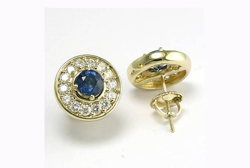 14K Gold Saphir & Diamant Ohrstecker 1.30Ct. Bitte Verkauf Ausverkauf ???? #e475 14K Gold Saphir & Diamant Ohrstecker 1.30Ct. Bitte Verkauf Ausverkauf ???? #e475 von AnzorJewelry