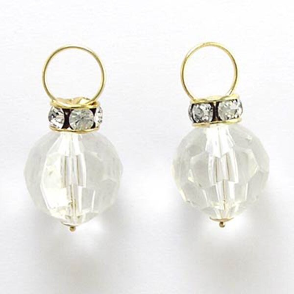 14K Gold Swarovski Kristall Ohrring Anhänger #e629 von AnzorJewelry