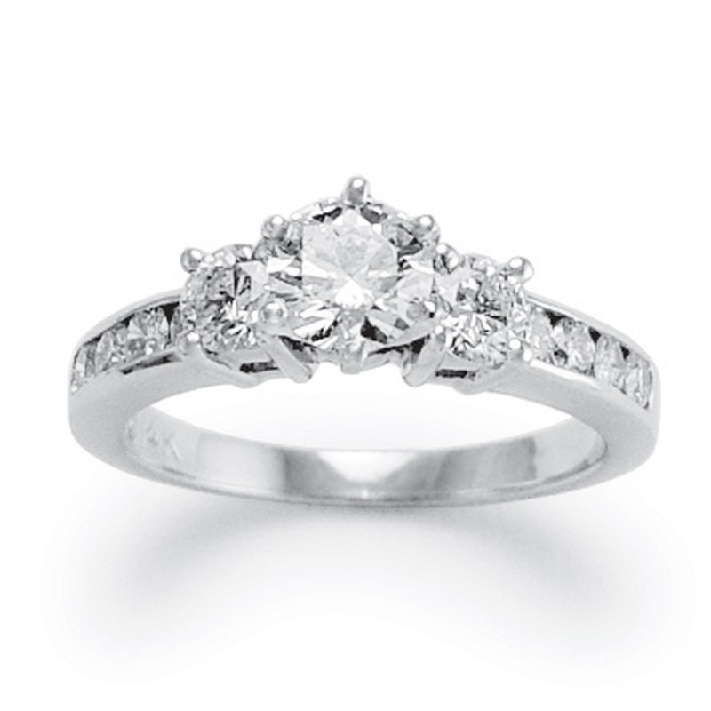 18 K Gold Natürliche Diamant Verlobungsring 1, 27 Ct von AnzorJewelry