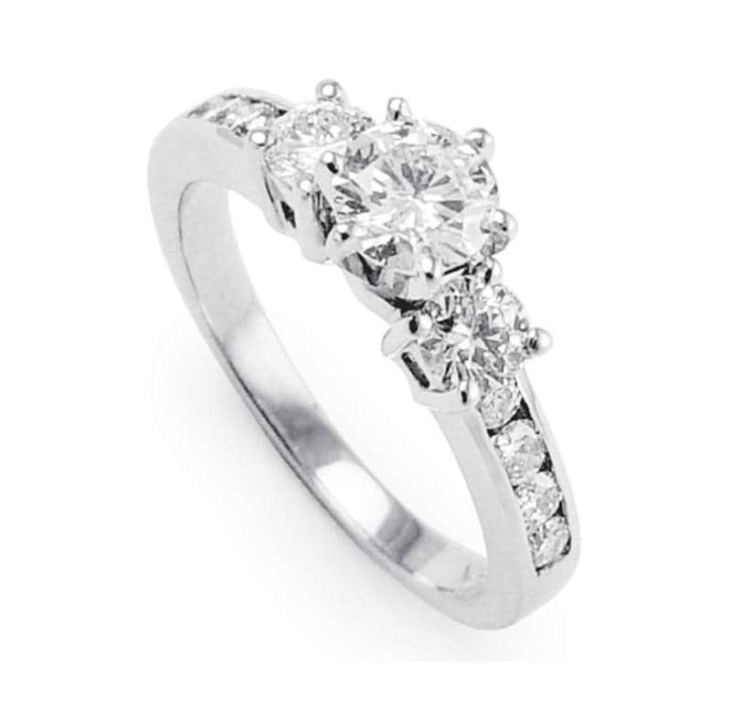 18 K Gold Natürlichen Diamantverlobungsring 1, 27 Ct. R1010 von AnzorJewelry