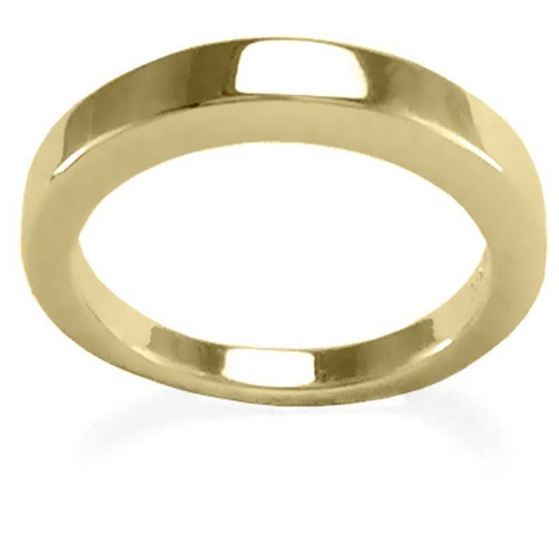 18 K Solid Yellow Gold Schlichte Hochzeit Band Ring von AnzorJewelry