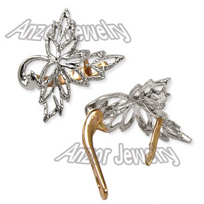 585Er Massives Gold Design Ohrringe Серьugи "Кеновыey Lyst." von AnzorJewelry