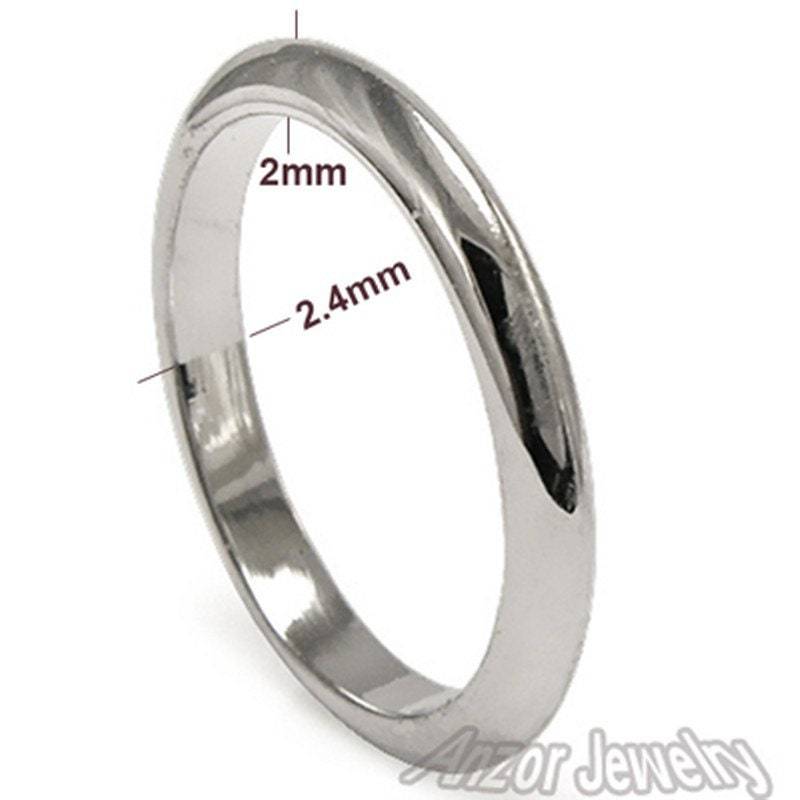 950 Platin Schlichter Ehering von AnzorJewelry