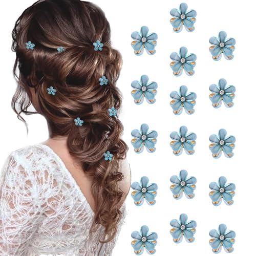 Ao Yee ZGL 16 Stück kleine Mini-Perlenklammern mit Blumendesign, dekorativer Haarschmuck für Frauen und Mädchen, ideal als süßer künstlicher Pony-Clips Ao Yee ZGL 16 Stück kleine Mini-Perlenklammern mit Blumendesign, dekorativer Haarschmuck für Frauen und Mädchen, ideal als süßer künstlicher Pony-Clips von Ao Yee ZGL