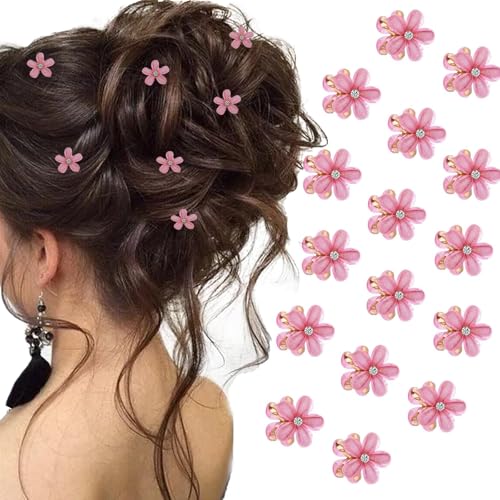 Ao Yee ZGL 16 Stück kleine Mini-Perlenklammern mit Blumendesign, dekorativer Haarschmuck für Frauen und Mädchen, ideal als süßer künstlicher Pony-Clips Ao Yee ZGL 16 Stück kleine Mini-Perlenklammern mit Blumendesign, dekorativer Haarschmuck für Frauen und Mädchen, ideal als süßer künstlicher Pony-Clips von Ao Yee ZGL