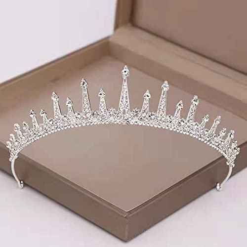 Haarschmuck, Kronen-Tiaras für Frauen, Hochzeitskrone für die Braut, Kopfschmuck, Barock-Tiara und Krone, modische Prinzessin-Tiara, Strass-Haarschmuck, Kopfschmuck (Cn005s) von AoBloom