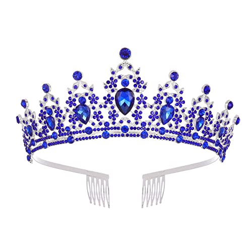 Haarschmuck Krone Tiaras für Frauen Kristall Spirale Haarkrone Geburtstag Kopfschmuck Abschlussball Krone Stirnband Haarschmuck Großhandel (C4 Tiaras) von AoBloom