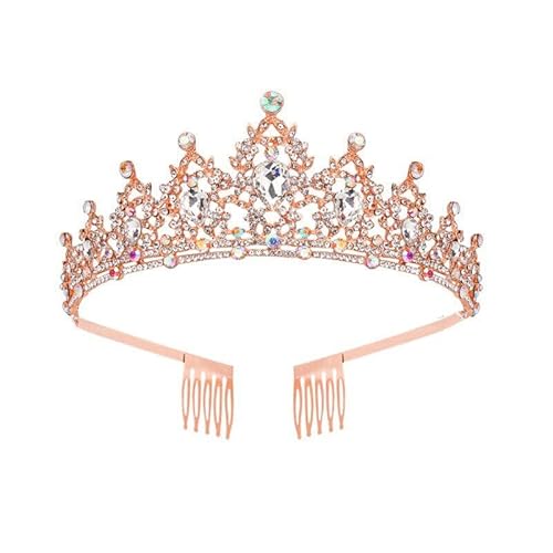 Haarschmuck Krone Tiaras für Frauen Kristall Spirale Haarkrone Geburtstag Kopfschmuck Abschlussball Krone Stirnband Haarschmuck Großhandel (C9 Tiaras) von AoBloom