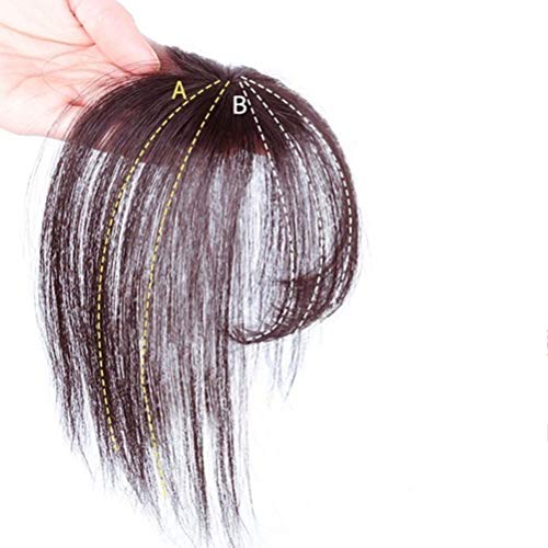 Aoaoy Bangs Hair Topper Extensions, feine Luftfransen, dünn, fügen Sie sofort das Volumen der Haare bei Alopezie und feinem Haar hinzu, besser für Frauen mit Glatzenbildung von Aoaoy