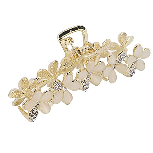 Aoaoy Haar-Krallen aus Legierung Bauch-Haarklemmen für Frauen und Mädchen, fixieren das Haar ohne zu verrutschen, aus Legierung, geeignet für alle Haare. Design (Perlenstil) von Aoaoy