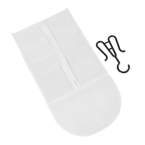 Aufbewahrungstasche für Haarverlängerungen mit Perücken, wasserdicht, staubdicht, transparent, PVC, weiches Vlies, Aufbewahrungs-Organizer für Haarteile (weiß) von Aoaoy