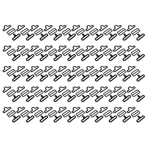 Fliegehaken Verstellbar 50 Sets Metall Verstellbare Fliege Hardware Krawattenklammer Hakenverschluss Krawattenriemen von Aoaoy