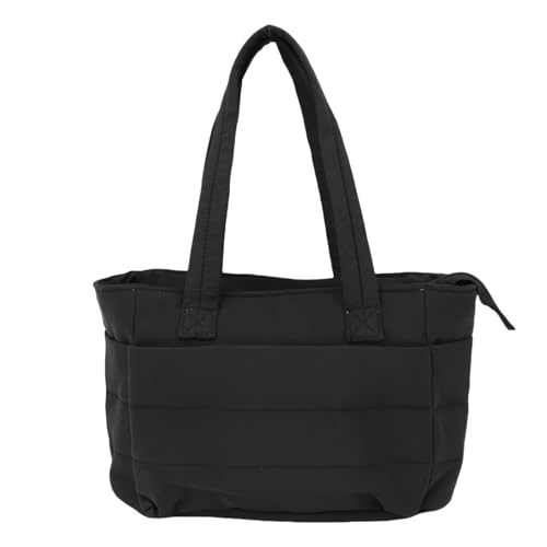 Puffy Tote Bag Lightweight Compartment Design gesteppte Schulter Tasche Puffer Handtasche für Heimreisen Täglich Gebrauch, schwarzes von Aoaoy