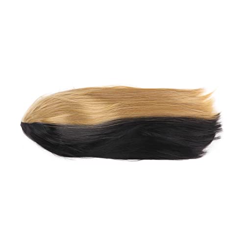 Women Black Flachs Perücke Mode Look Long Gerade Synthetische Perücke für Cosplay -Weihnachtsfeier von Aoaoy