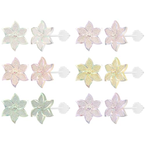 AoedeJ Kunststoff Ohrringe für empfindliche Ohren Kunststoff Ohrstecker Ohrringe Hypoallergene Kunststoff Ohrringe für Schule Ohrstecker für Mädchen, Harz von AoedeJ