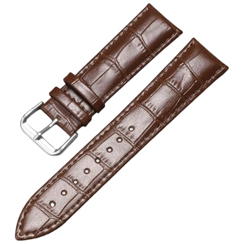 Aoeiwv Uhrenarmbänder Echtes Leder Uhrband Alligator Geprägtem Lederarmband Ersatzarmbänder Echtleder Armband 12 13 14 15 16 17 18 19 20 21 22 23 24 mm für Herren Damen von Aoeiwv