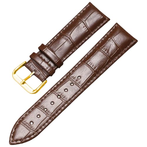 Aoeiwv Uhrenarmbänder Echtes Leder Uhrband Alligator Geprägtem Lederarmband Ersatzarmbänder Echtleder Armband 12 13 14 15 16 17 18 19 20 21 22 23 24 mm für Herren Damen von Aoeiwv