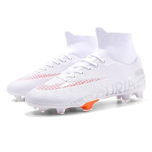 Fußballschuhe Herren Damen High-Top Spikes Stollen Jugendliche Erwachsene Trainingsschuhe Professionelle Outdoor Sport FootballSchuhe,S14,EU40 von Aoikoy