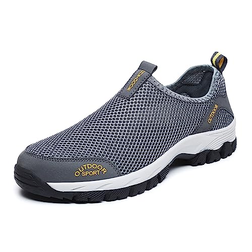 Herren Outdoor Fitnessschuhe Atmungsaktive Mesh Schuhe Slipper Sportschuhe Sneaker Turnschuhe Laufschuhe Pumps Aquaschuhe Badeschuhe Strandschuhe Größe 39-48 von Aoikoy